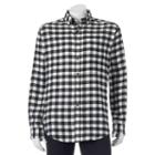 Men's Croft & Barrow&reg; Slim-fit Plaid Flannel Button-down Shirt, Size: Xl, White Oth