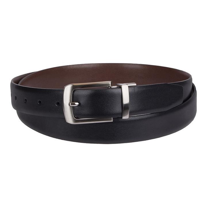 Croft & Barrow&reg; Reversible Soft-touch Faux-leather Belt, Men's, Size: 32, Black