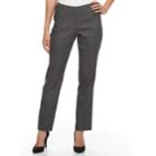 Petite Apt. 9&reg; Pull-on Straight-leg Dress Pants, Women's, Size: 8 Petite, Med Grey