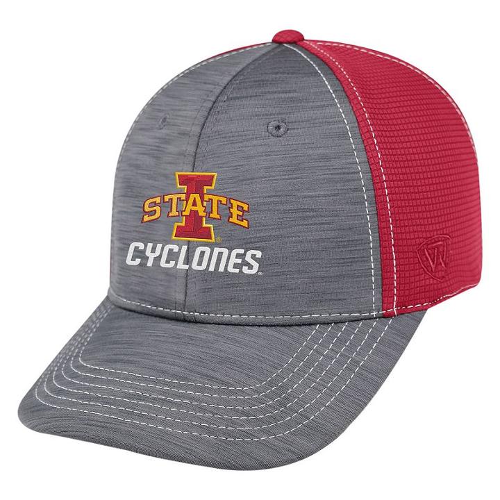 Adult Top Of The World Iowa State Cyclones Upright Performance One-fit Cap, Men's, Med Grey