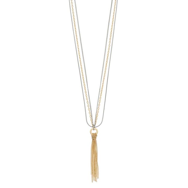 Simply Vera Vera Wang Long Two Tone Tassel Pendant Necklace, Women's, Multicolor