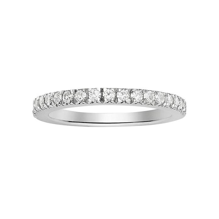Forever Brilliant Lab-created Moissanite Wedding Ring In 14k White Gold (1/3 Carat T.w.), Women's, Size: 9