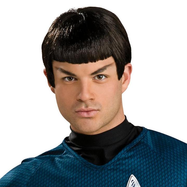 Star Trek Mr. Spock Wig - Adult, Black, Durable