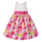 Girls 7-16 American Princess Rose Floral Skirt Dress, Girl's, Size: 7, White Oth