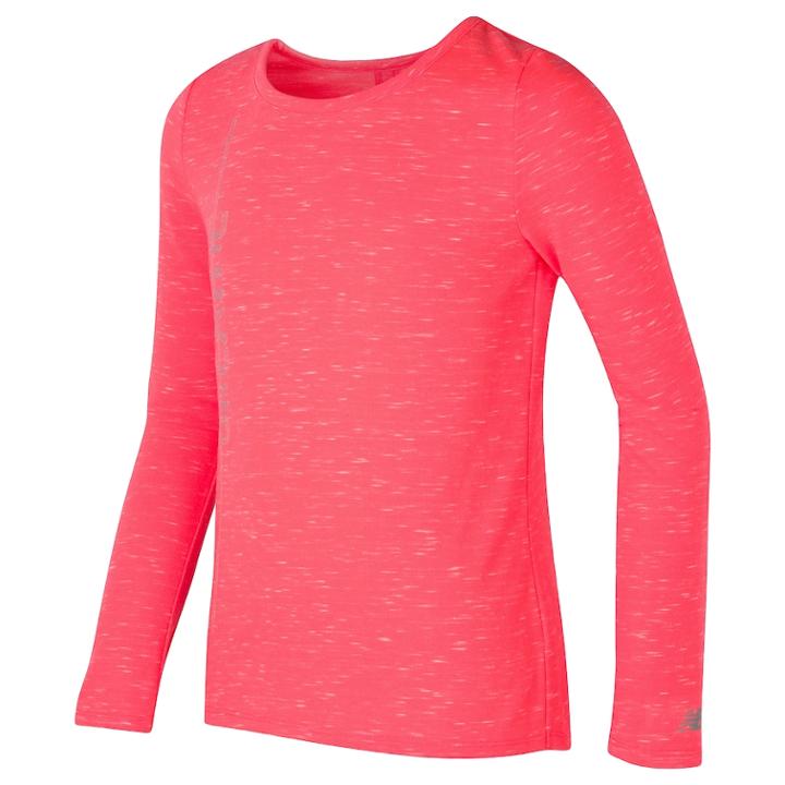 Girls 7-16 New Balance Long Sleeve Performance Top, Size: 16, Med Orange