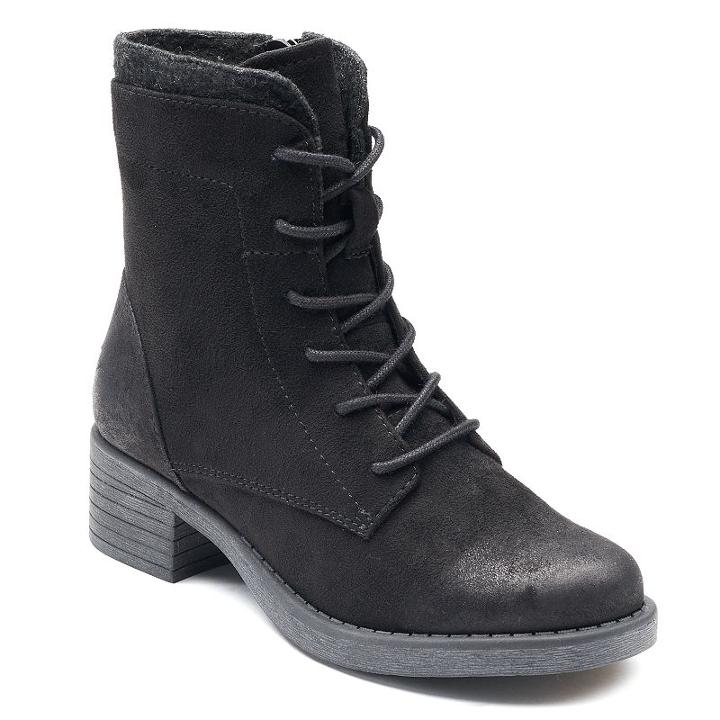 So&reg; Fomo Women's Combat Boots, Size: Medium (8), Black