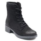 So&reg; Fomo Women's Combat Boots, Size: Medium (8), Black