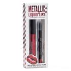 Academy Of Colour 2-pc. Metallic Liquid Lips, Red