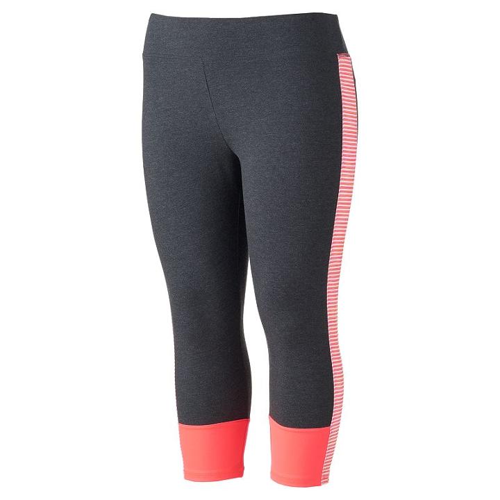 Juniors' Plus Size So&reg; Yoga Capri Leggings, Girl's, Size: 2xl, Brt Pink