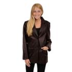 Women's Excelled Leather Jacket, Size: Small, Brown