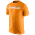 Men's Nike Tennessee Volunteers Wordmark Tee, Size: Small, Orange