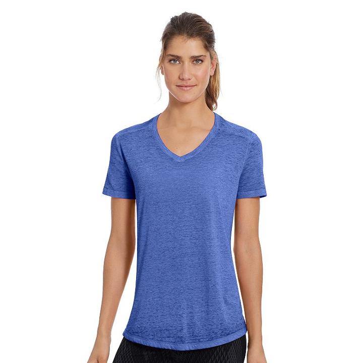 Women's Champion Sugar Wash Boyfriend Tee, Size: Medium, Dark Blue