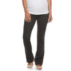 Maternity A:glow Full Belly Panel Bootcut Dress Pants, Women's, Size: Xl Tl-mat, Dark Grey