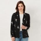 Women's Lc Lauren Conrad Relaxed Open-front Blazer, Size: Xxl, Black