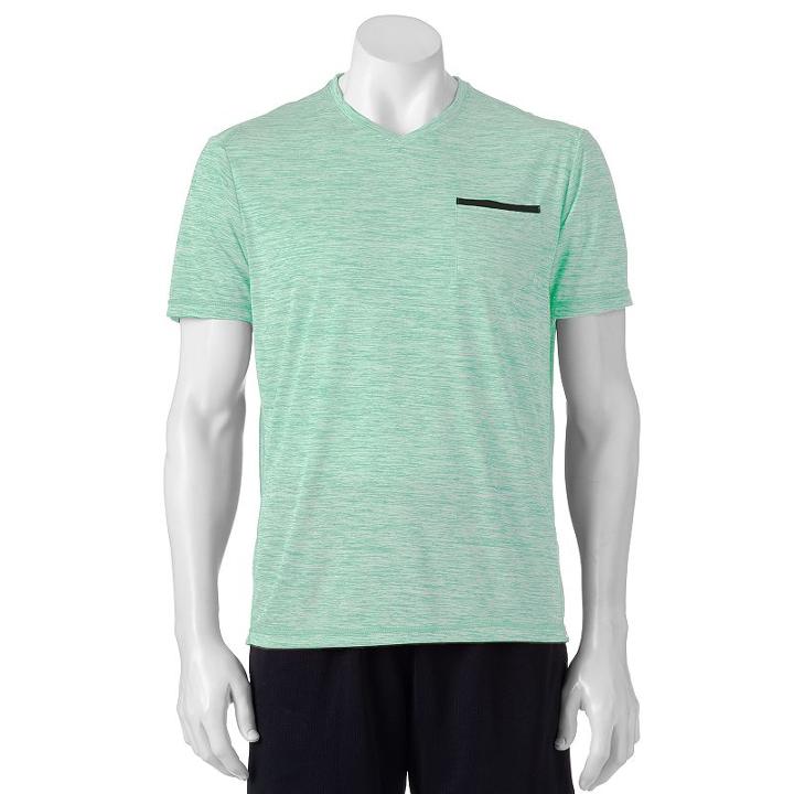 Men's Hemisphere Space-dyed Performance Tee, Size: Xxl, Med Blue
