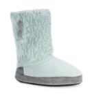 Muk Luks Women's Sofia Pointelle Knit Boot Slippers, Size: Small Wide, Green Oth