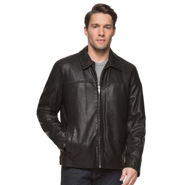 Men's Dockers Open-bottom Car Coat, Size: Xl, Black