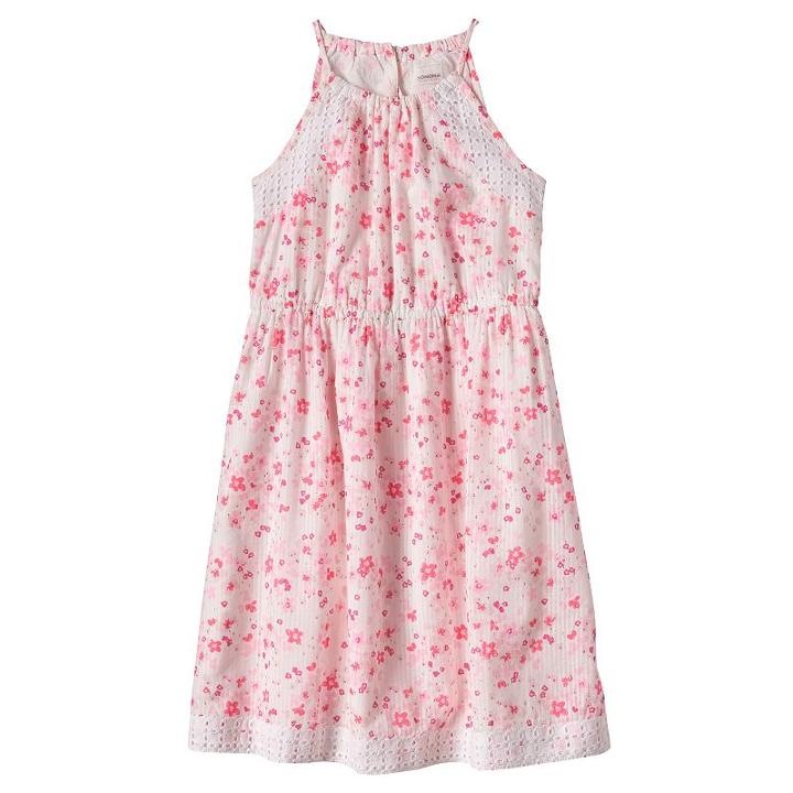 Girls 4-8 Sonoma Goods For Life&trade; Floral Sleeveless Dress, Girl's, Size: 6x, White Oth