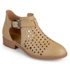 Journee Collection Neela Women's Exposed Ankle Boots, Girl's, Size: 6.5, Natural