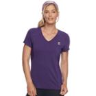 Women's Fila Sport&reg; Essential V-neck Short Sleeve Tee, Size: Xs, Drk Purple
