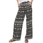 Juniors' Joe B Challis Tie Front Wide-leg Pants, Teens, Size: Xl, White