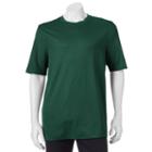 Big & Tall Croft & Barrow&reg; Classic-fit Easy-care Crewneck Tee, Men's, Size: L Tall, Dark Green