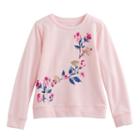 Girls 4-12 Sonoma Goods For Life&trade; Embellished Long-sleeve Sweatshirt, Size: 6, Brt Pink