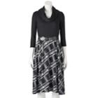 Women's Bethany Cowlneck Fit & Flare Dress, Size: Medium, White Oth