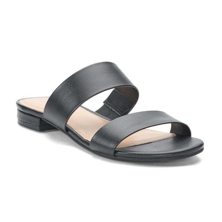 Lc Lauren Conrad Torenia Women's Sandals, Size: 7, Black