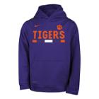 Boys 8-20 Nike Clemson Tigers Therma-fit Hoodie, Size: Xl 18-20, Purple