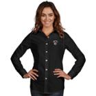 Women's Antigua Brooklyn Nets Dynasty Button-down Shirt, Size: Xl, Black