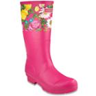 London Fog Telly Women's Waterproof Rain Boots, Size: 10, Pink