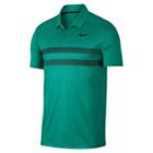 Men's Nike Essential Dri-fit Striped Golf Polo, Size: Xl, Green