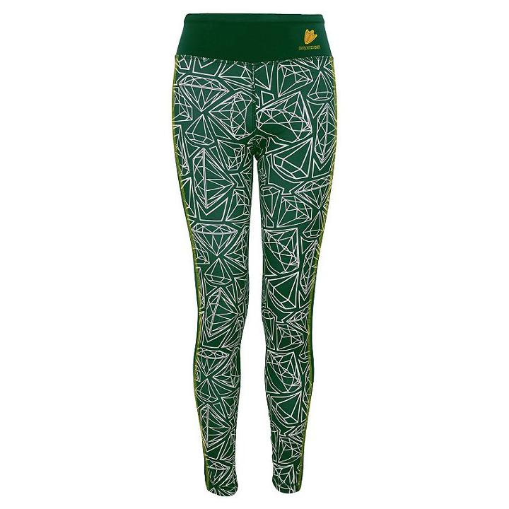 Girls 7-16 Oregon Ducks Diamond-cut Leggings, Girl's, Size: Xl(16), Green Oth