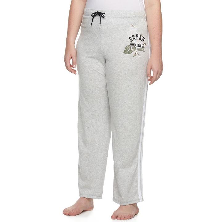 Juniors' Plus Size So&reg; Track Pants, Size: 2xl, Light Grey