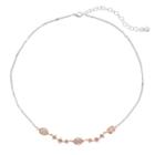 Lc Lauren Conrad Two Tone Oval Starburst Choker Necklace, Women's, Multicolor