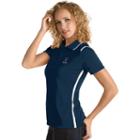 Women's Antigua Memphis Grizzlies Merit Desert Dry Polo, Size: Medium, Blue (navy)