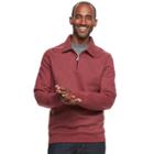 Men's Croft & Barrow&reg; Classic-fit Stretch Fleece Quarter-zip Pullover, Size: Xxl, Dark Red