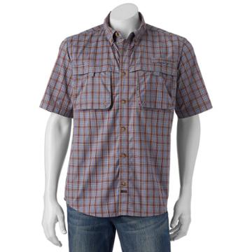 Men's American Outdoors Super Fly Button-down Fishing Shirt, Size: Medium, Grey Other