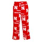 Men's Nebraska Cornhuskers Faade Fleece Lounge Pants, Size: Medium, Red