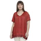 Plus Size French Laundry Cold Shoulder Top, Women's, Size: 3xl, Med Red