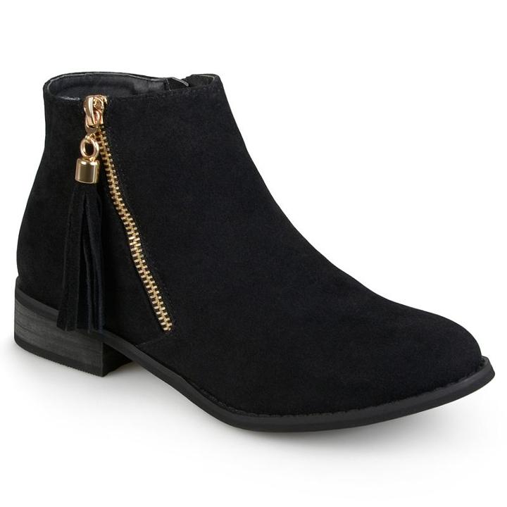 Journee Collection Trista Women's Ankle Boots, Girl's, Size: 9, Black
