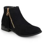 Journee Collection Trista Women's Ankle Boots, Girl's, Size: 9, Black