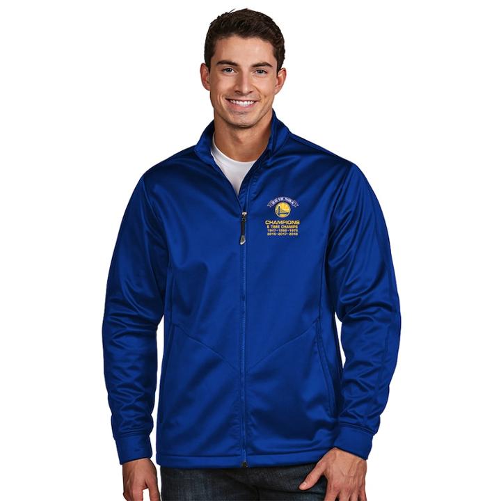 Men's Antigua Golden State Warriors 2018 Nba Finals Champions Golf Jacket, Size: Large, Blue