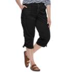 Plus Size Sonoma Goods For Life&trade; Utility Capri Pants, Women's, Size: 18 W, Black