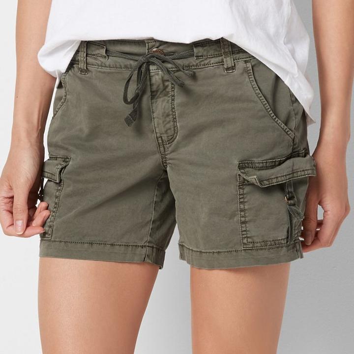 Petite Size Sonoma Goods For Life&trade; D-ring Utility Shorts, Women's, Size: 10 Petite, Med Green