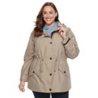 Plus Size Gallery Rain Coat, Women's, Size: 2xl, Brown