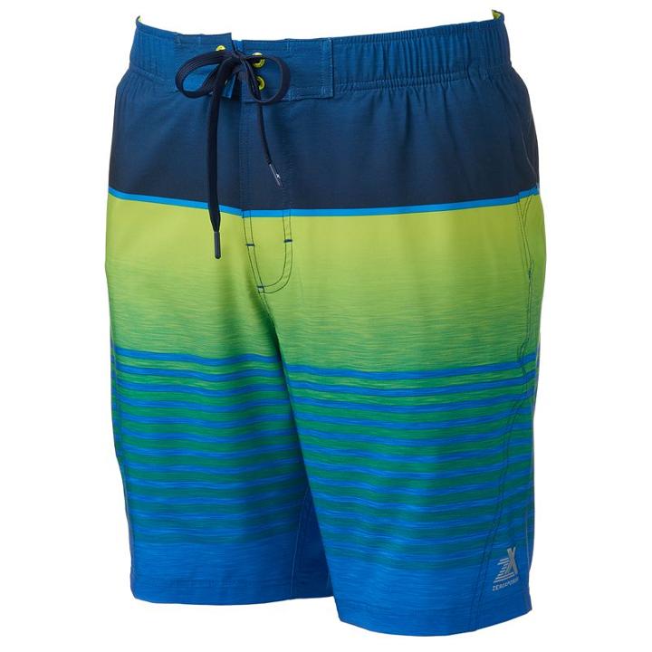 Men's Zeroxposur Stretch Swim Trunks, Size: Large, Blue Other