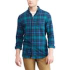 Men's Chaps Slim-fit Performance Flannel Button-down Shirt, Size: Xl, Green