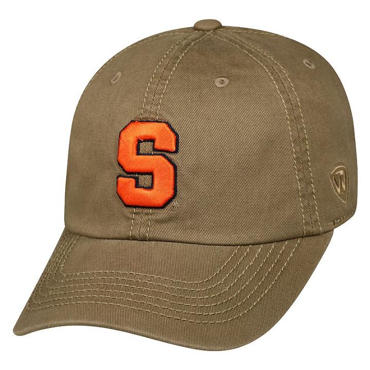 Adult Top Of The World Syracuse Orange Crew Adjustable Cap, Men's, Beig/green (beig/khaki)